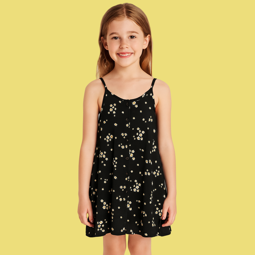 VESTIDO INFANTIL ESTAMPADO GESSICA SIMPSON