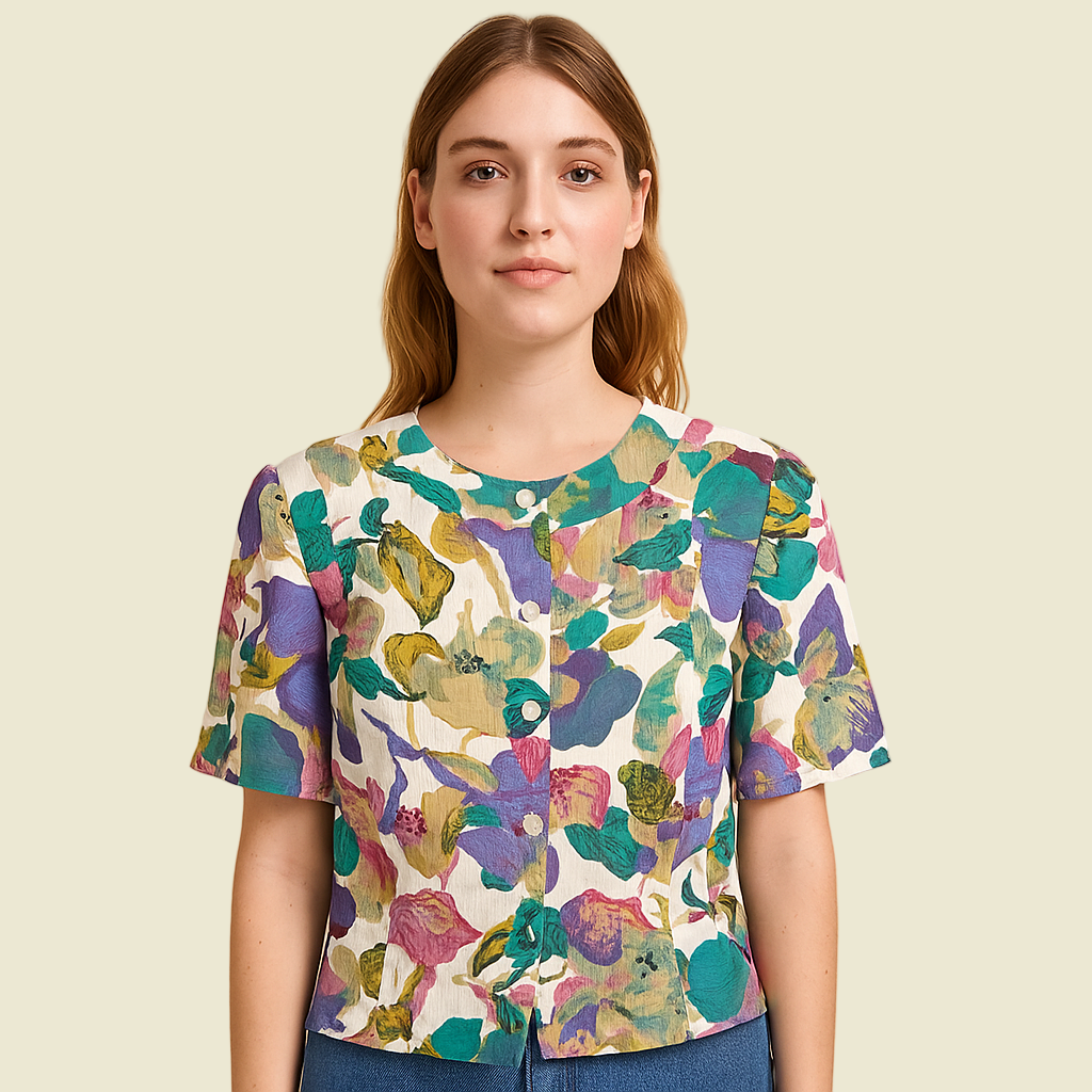 BLUSA SEDA ESTAMPADA