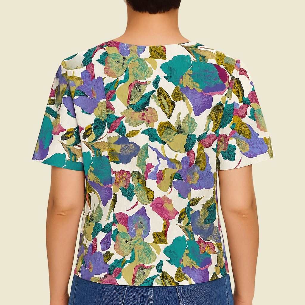 BLUSA SEDA ESTAMPADA