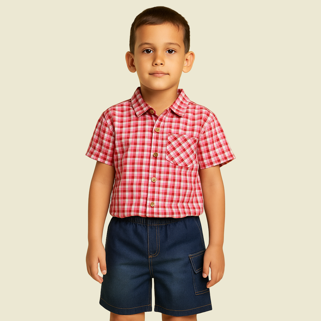 CONJUNTO INFANTIL CAMISA/SHORT  MICK MACK