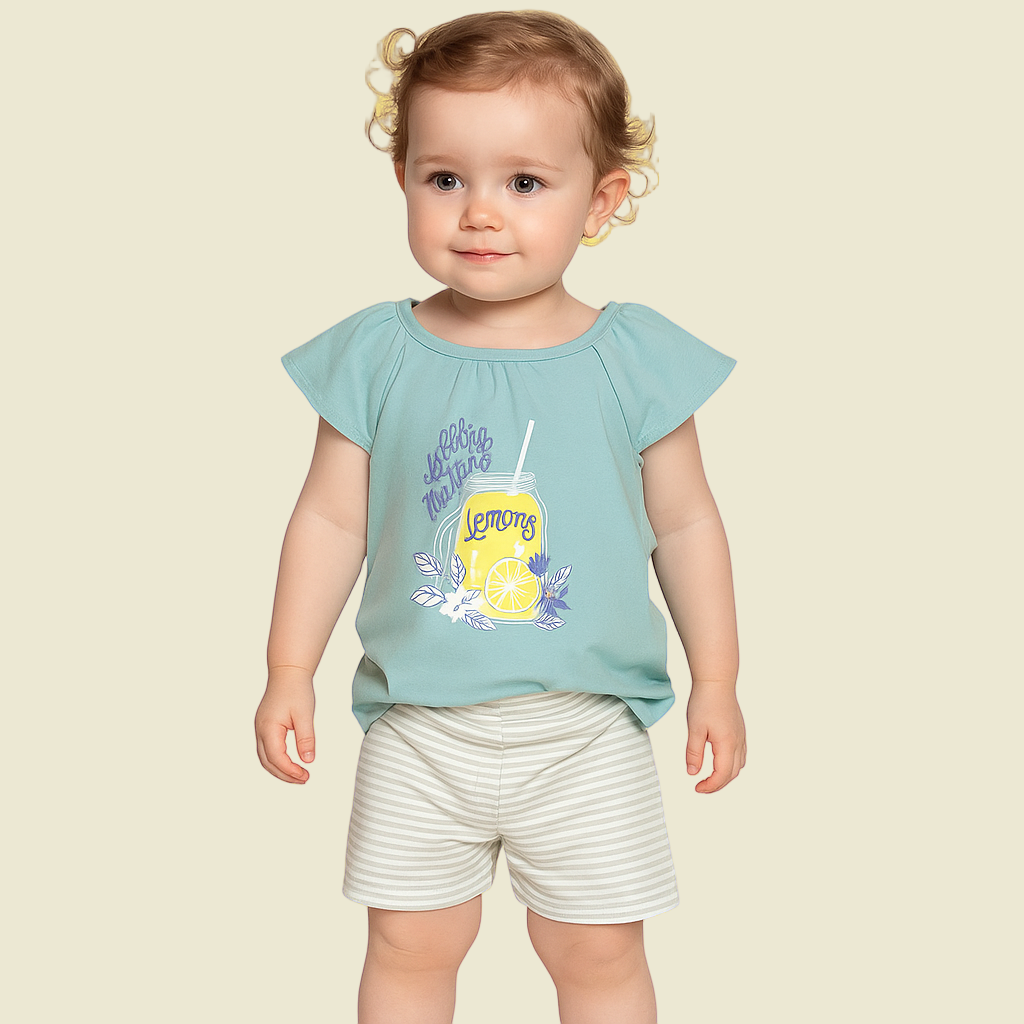 CONJUNTO INFANTIL BLUSA / SHORT ISAAC MIZRAHI