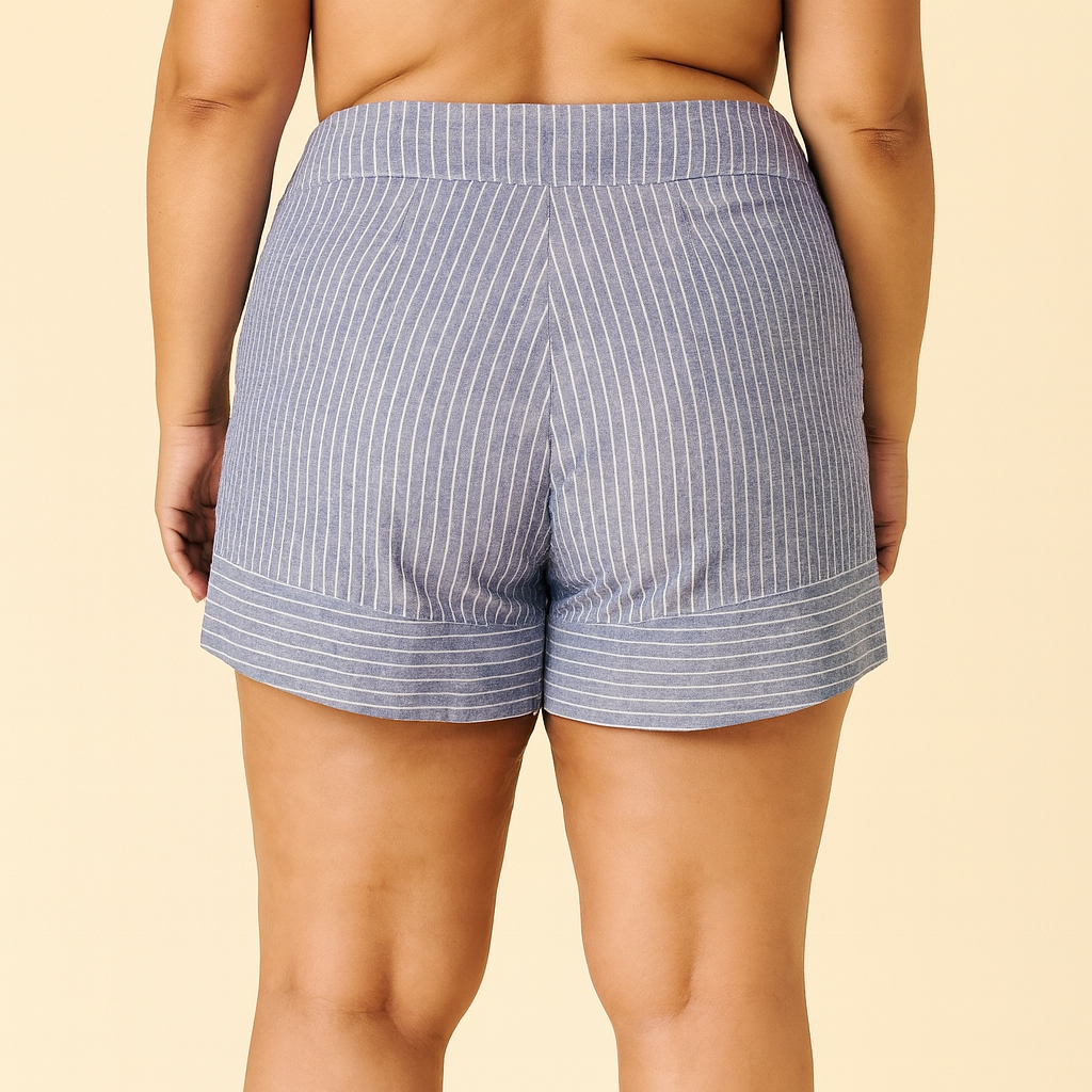 SHORT PLUS LISTRA TAM 48