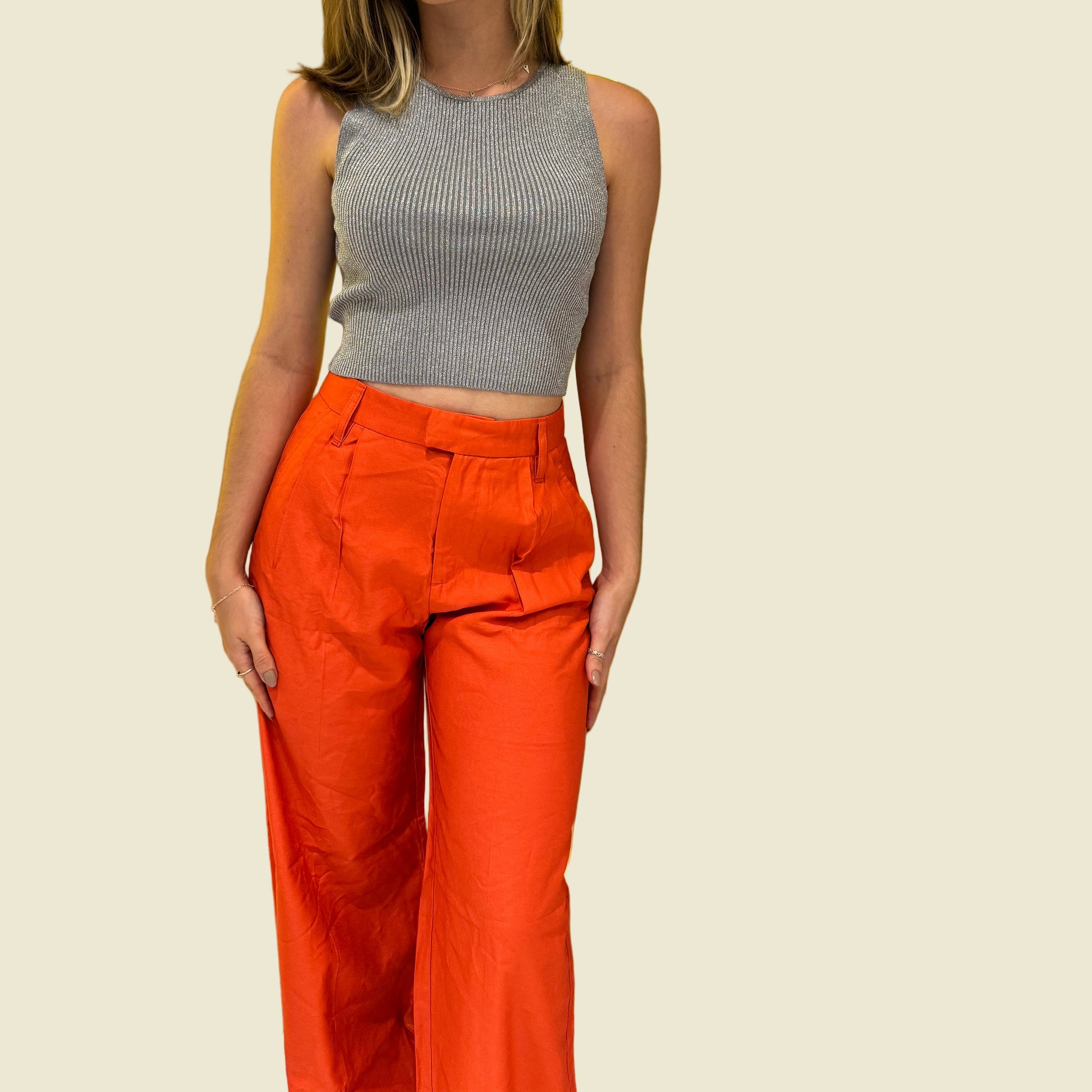 CALCA ALFAIATARIA BERSHKA