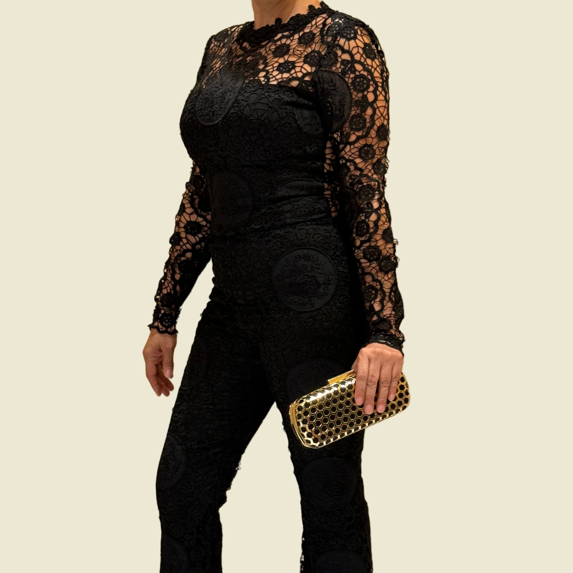 MACACAO RENDA PRETO FABULLOYS