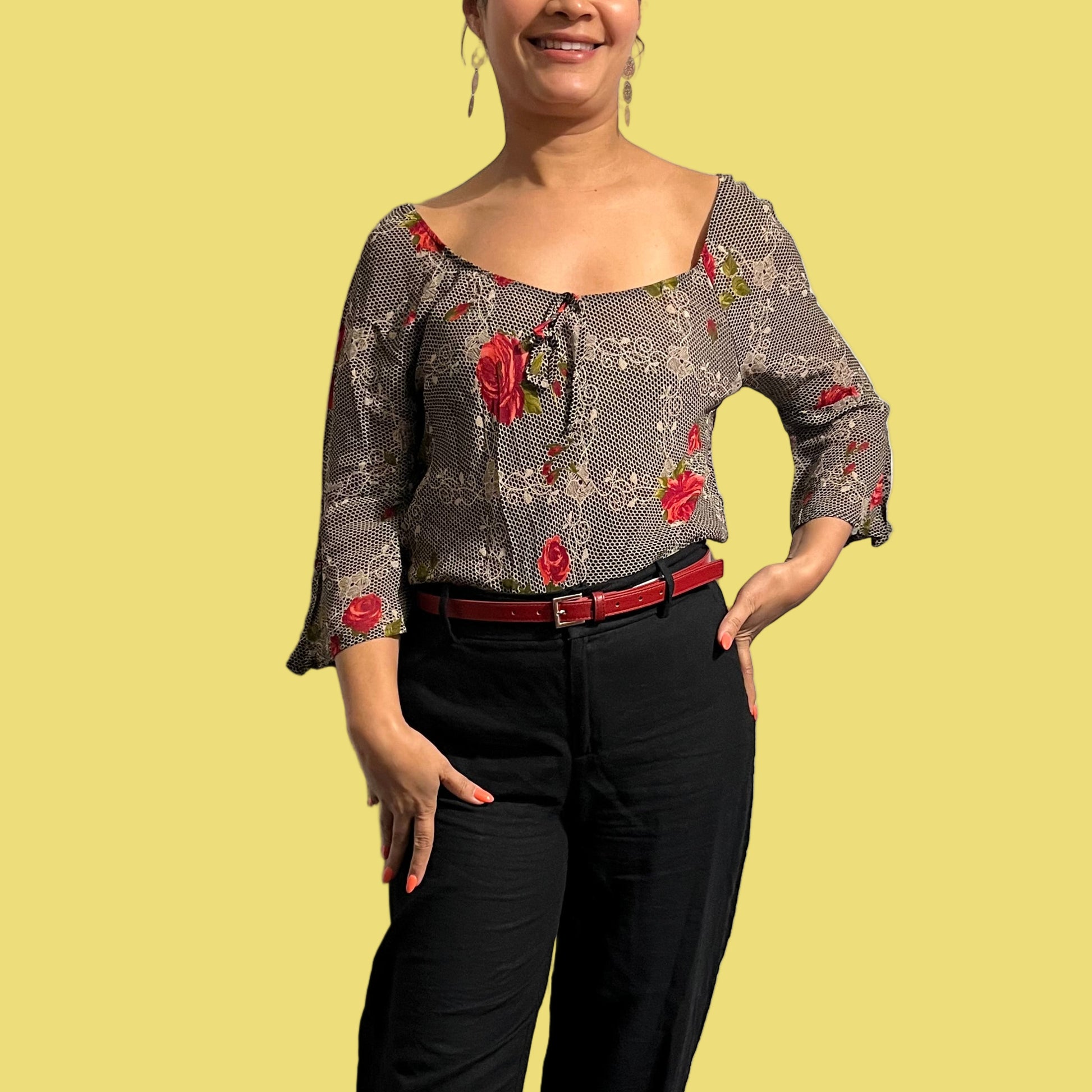 BLUSA FINO ESTAMPADO