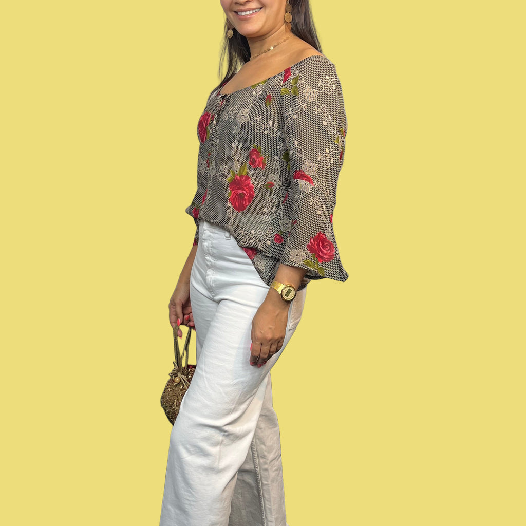 BLUSA FINO ESTAMPADO