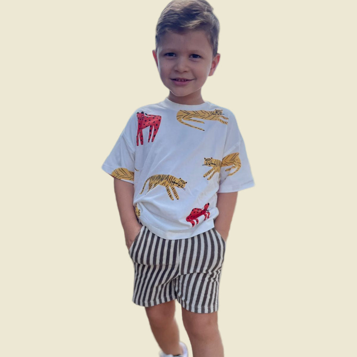 CONJUNTO INFANTIL TSHIRT/SHORT FELINE ZARA