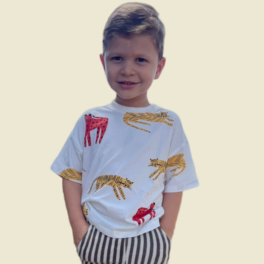 CONJUNTO  INFANTIL TSHIRT / SHORT  FELINE ZARA
