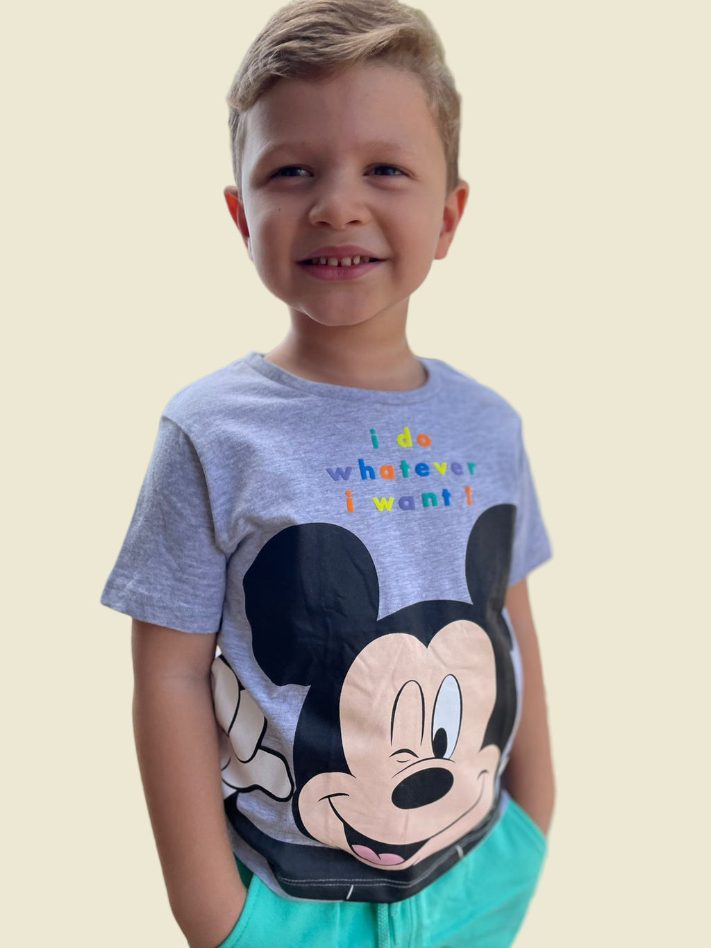 CONJUNTO INFANTIL SHORT/TSHIRT MICKEY MOUSE