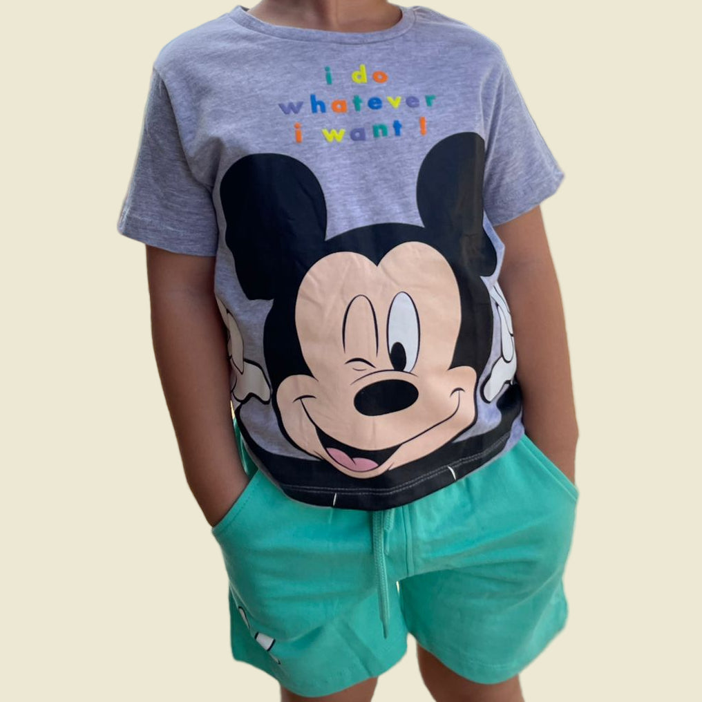 CONJUNTO INFANTIL SHORT/TSHIRT MICKEY MOUSE