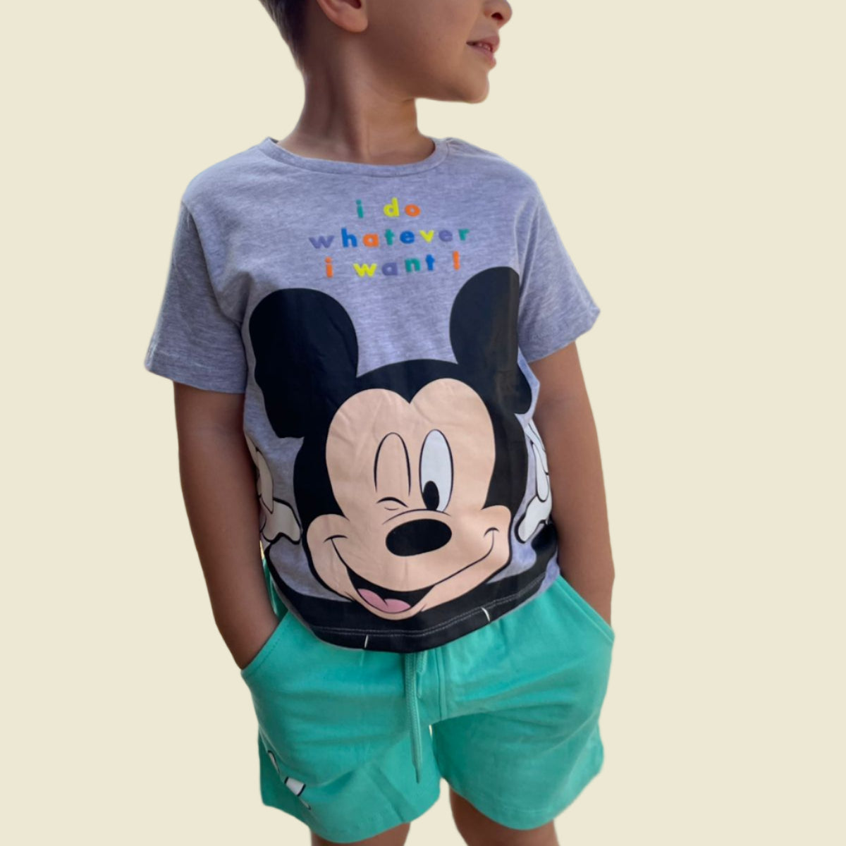 CONJUNTO INFANTIL SHORT/TSHIRT MICKEY MOUSE
