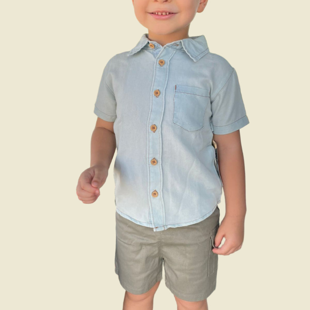 CONJUNTO INFANTIL CAMISA /SHORT  MICK MACK