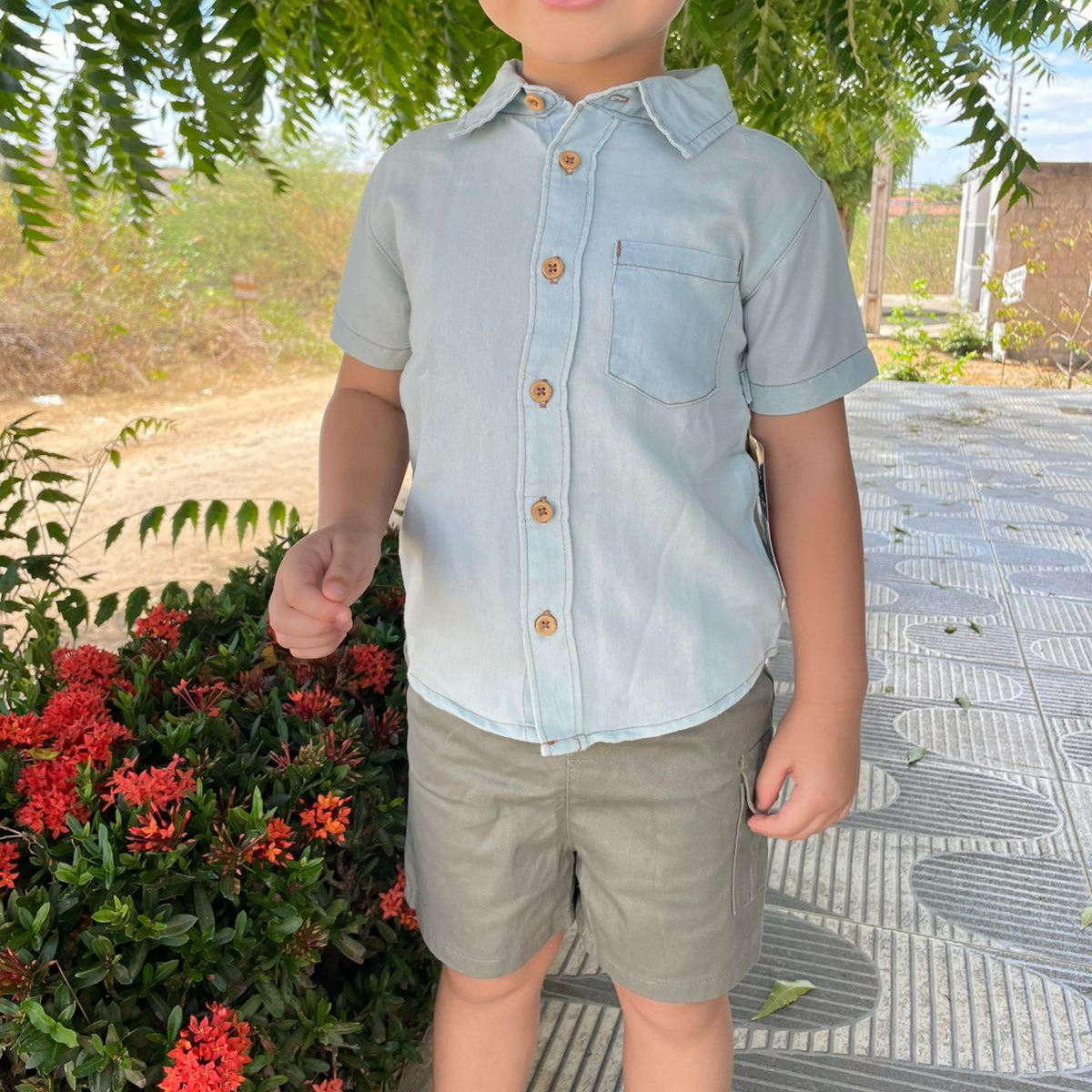 CONJUNTO INFANTIL CAMISA /SHORT  MICK MACK