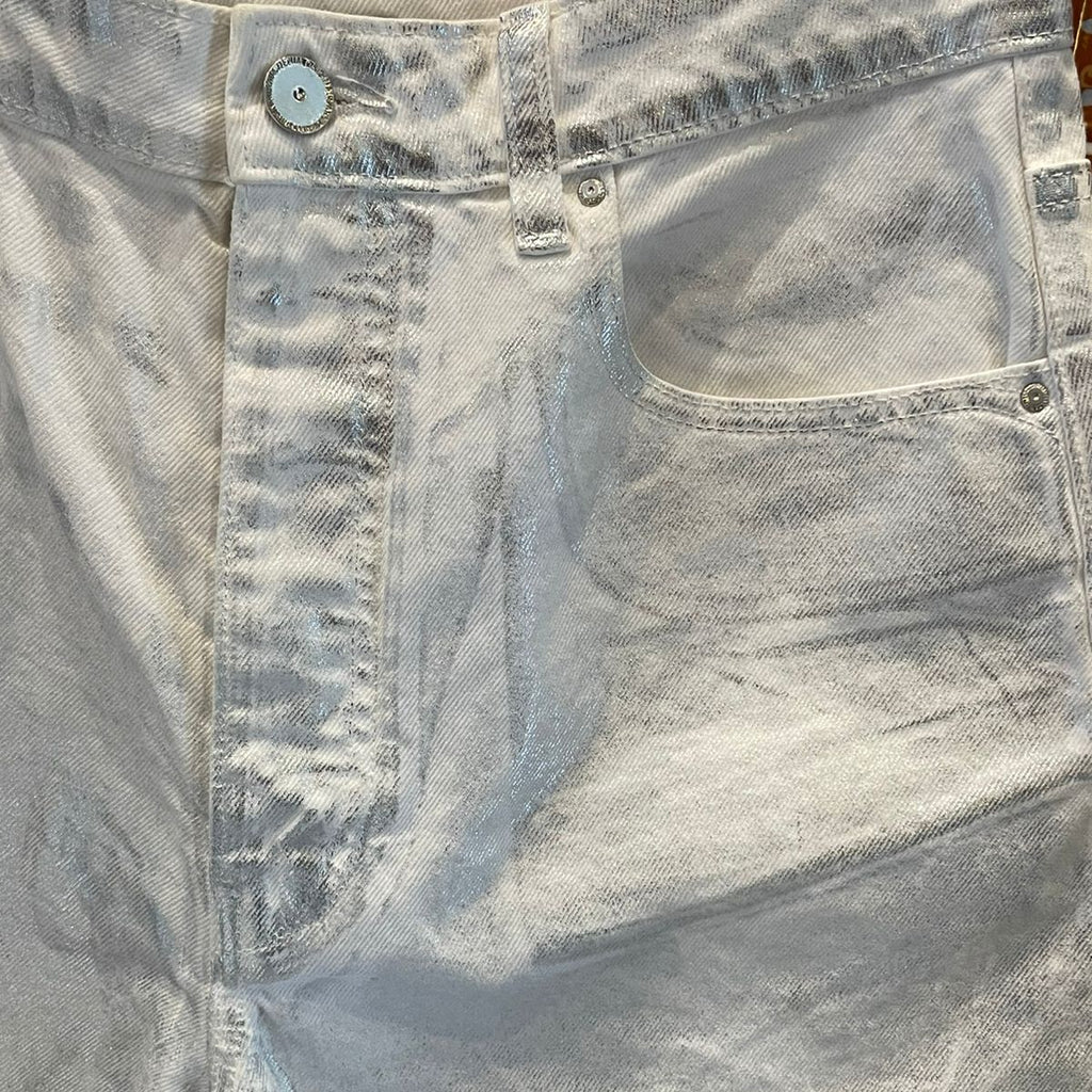 SHORT JEANS METALIZADO ZARA