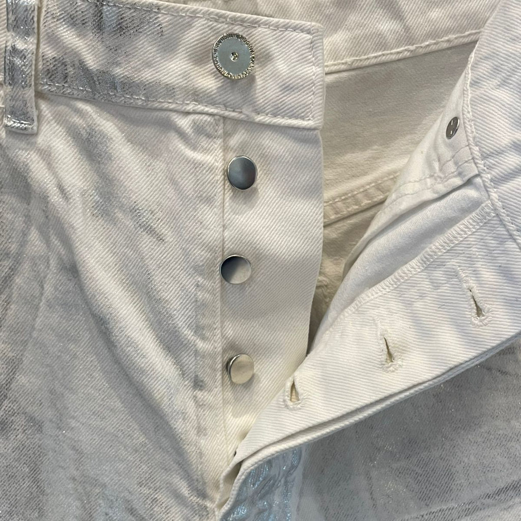 SHORT JEANS METALIZADO ZARA