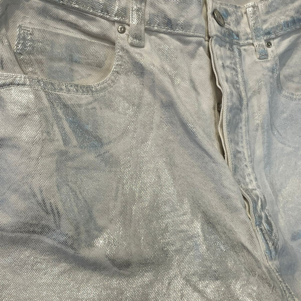 SHORT JEANS METALIZADO ZARA