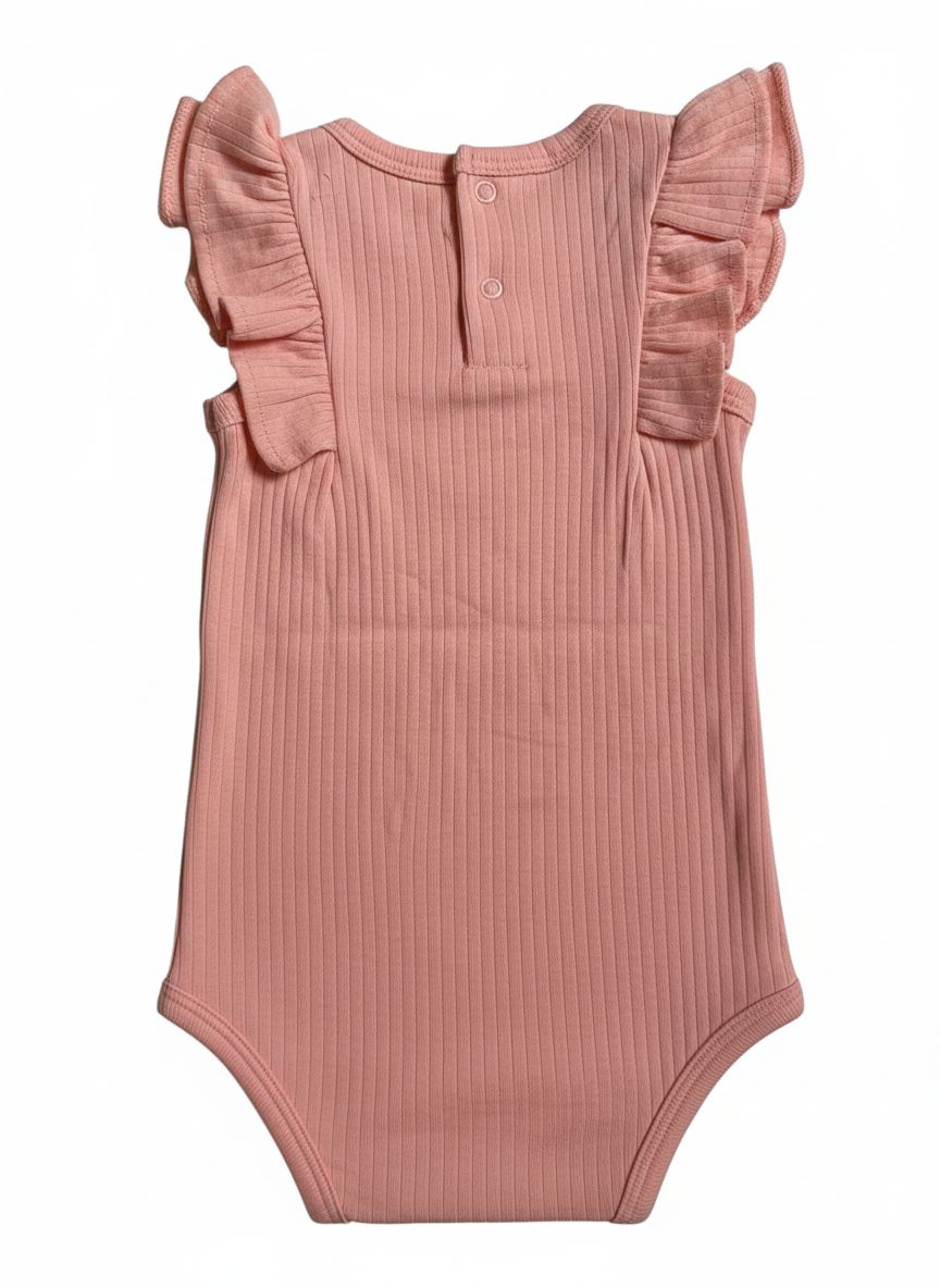 BODY INFANTIL FEMININO BORDADO COELHINHO