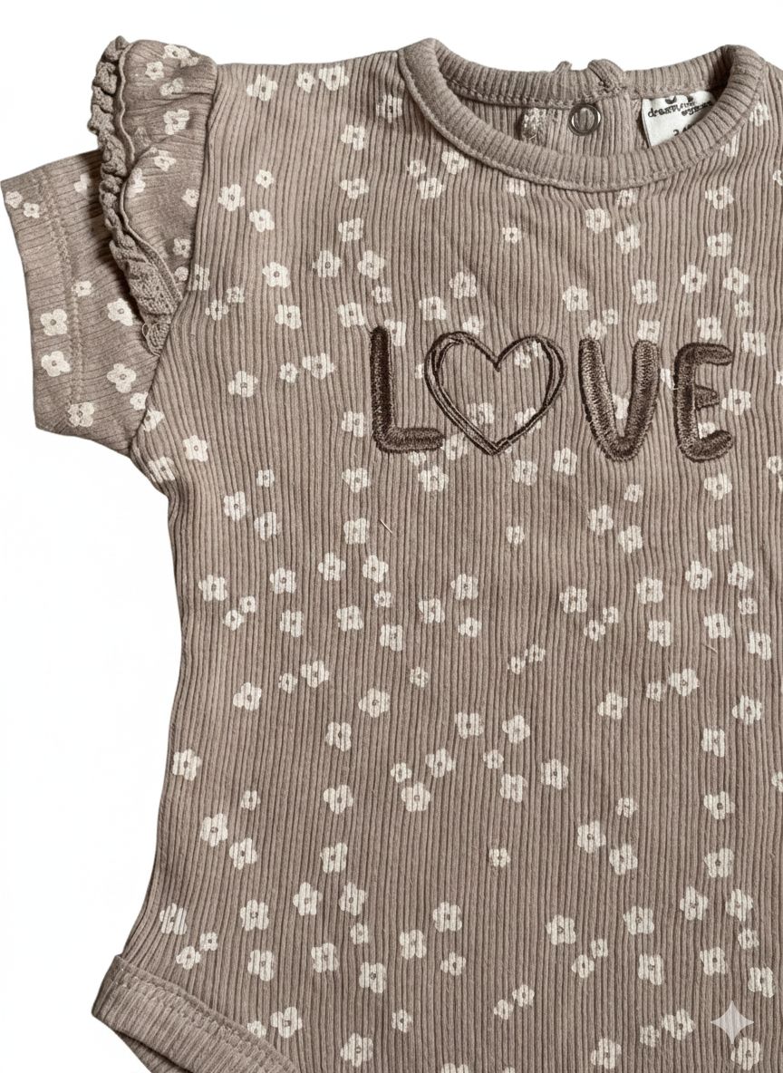 BODY FEMININO INFANTIL LOVE