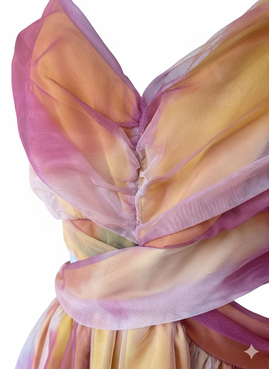 VESTIDO TULE ESTAMPADO