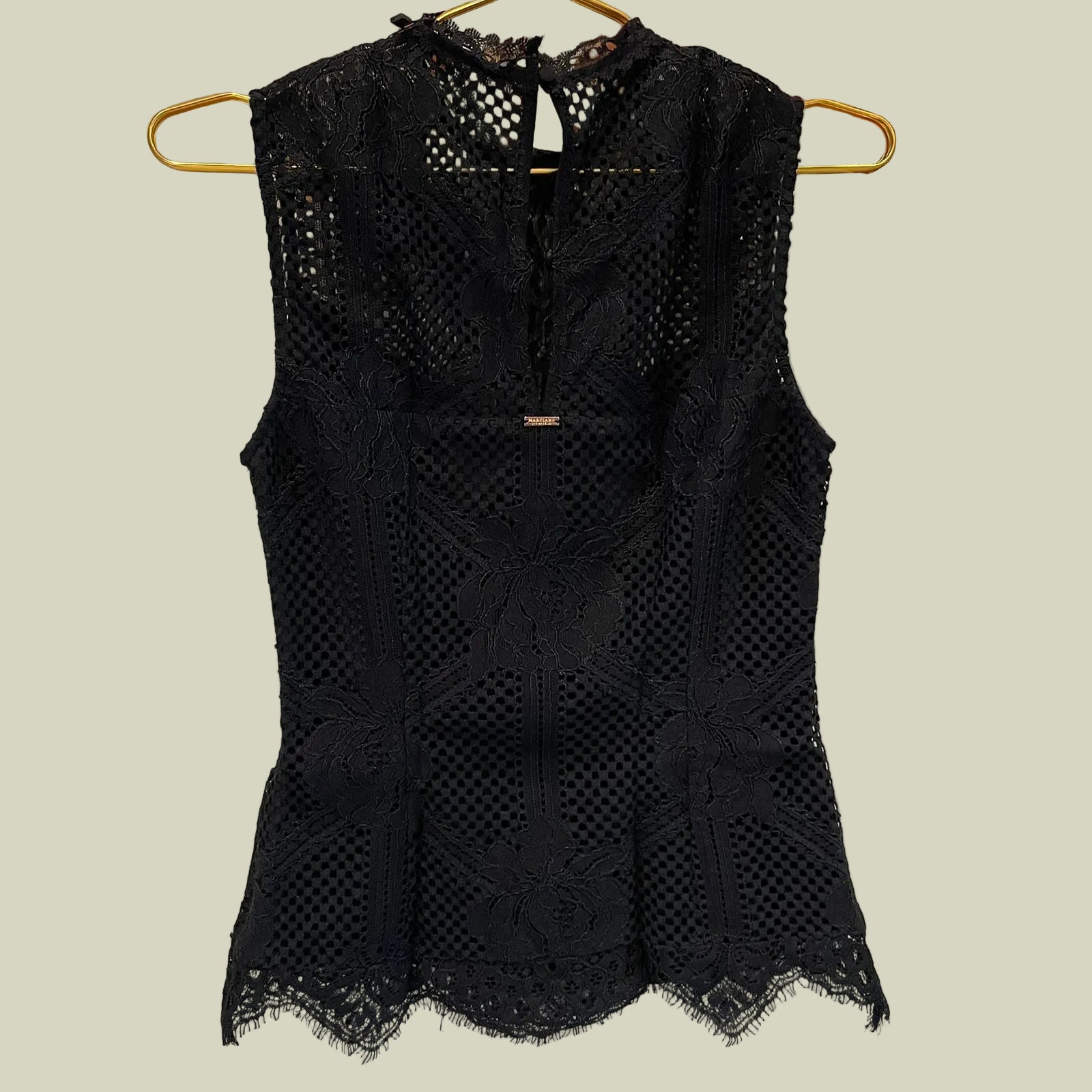 BLUSA RENDA PRETA MARCIANO