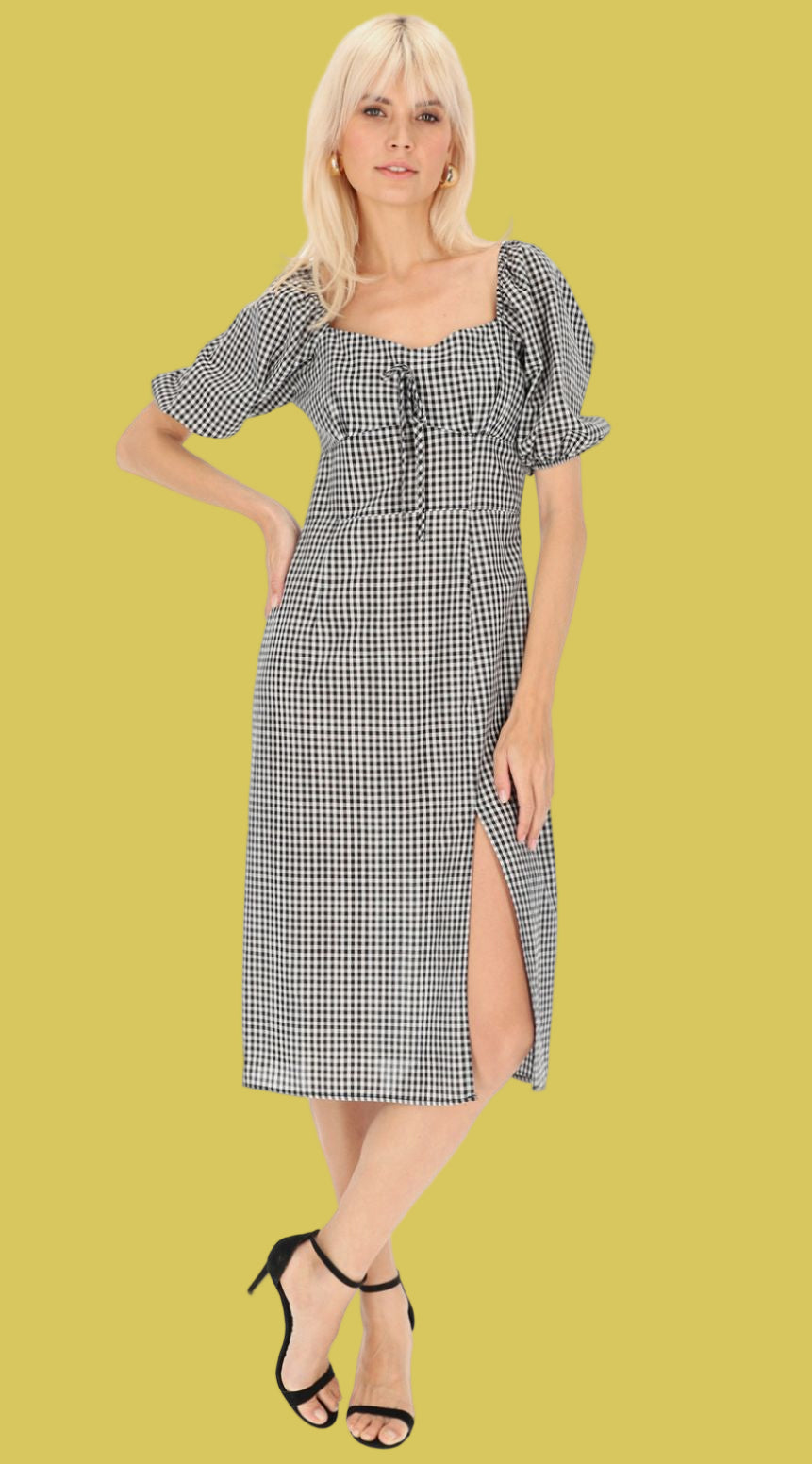 VESTIDO XADREZ  BRAVE SOUL LONDON