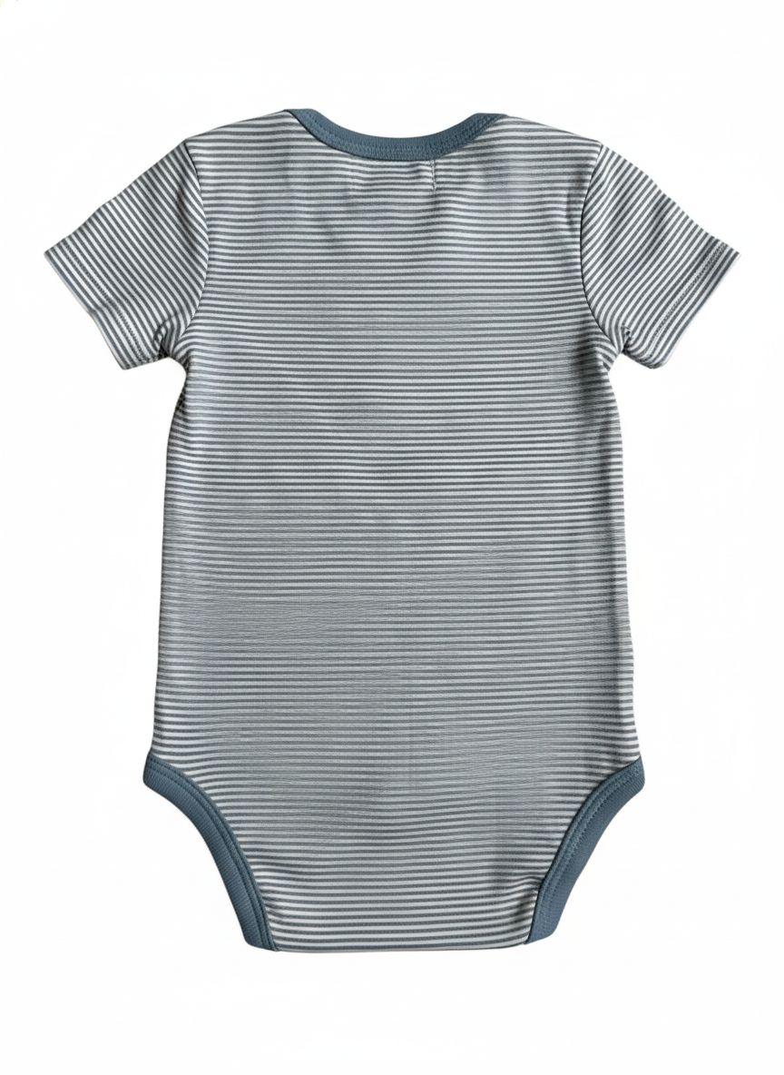 BODY INFANTIL MASCULINO RABBIT+BEAR TAM 6 A 9 MESES