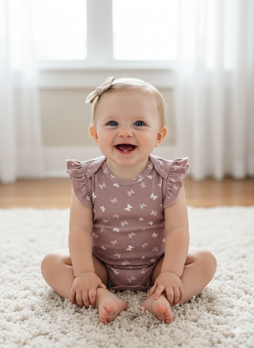 BODY INFANTIL FEMININO WONDERLUXE TAM 6 A 9 MESES