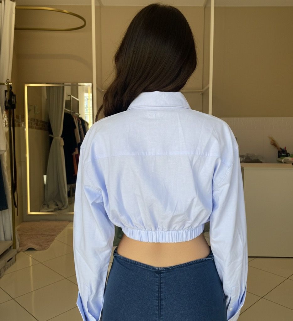 CROPPED MANGA LONGA  ZARA