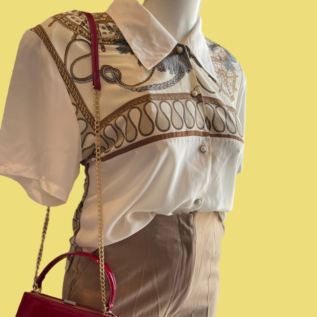 BLUSA ESTILO CAMISA PINTADA