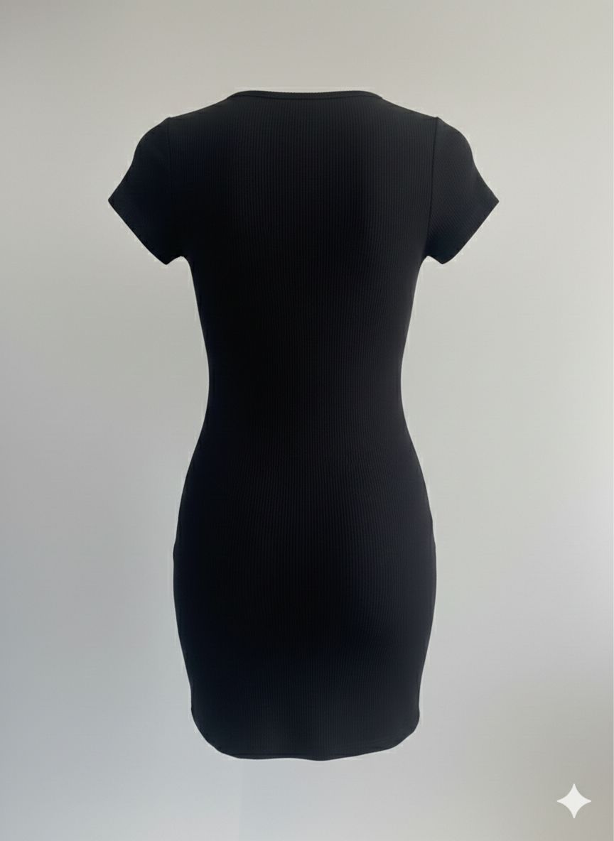 VESTIDO MALHA CANELADA PRINCESS POLLY TAM P