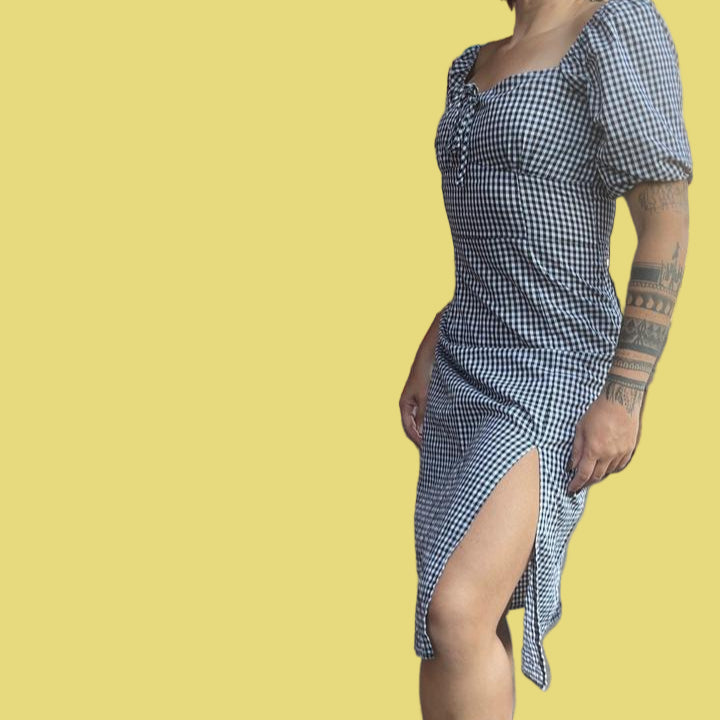 VESTIDO XADREZ  BRAVE SOUL LONDON