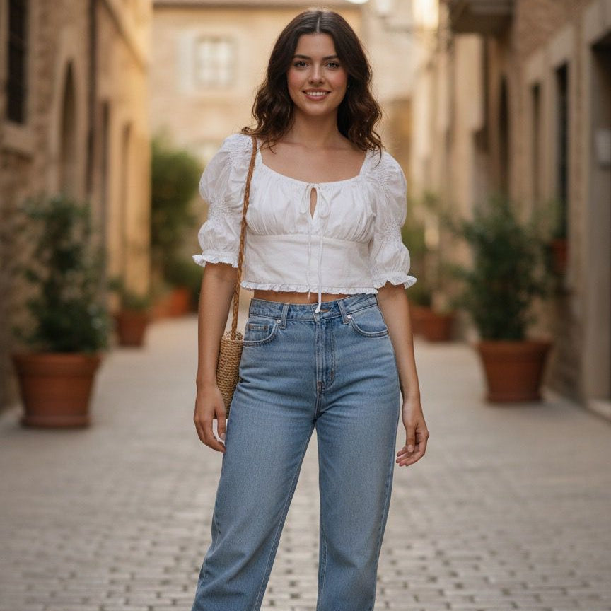 CROPPED FRENTE UNICA ZARA