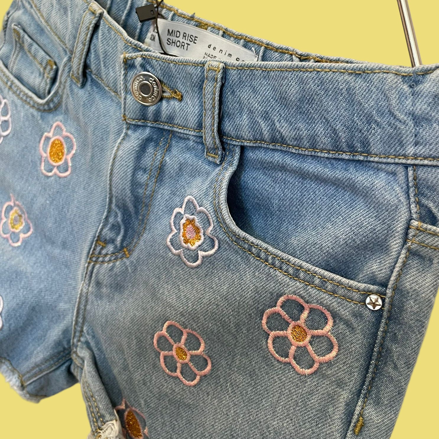 SHORT INFANTIL JEANS  MID RISE
