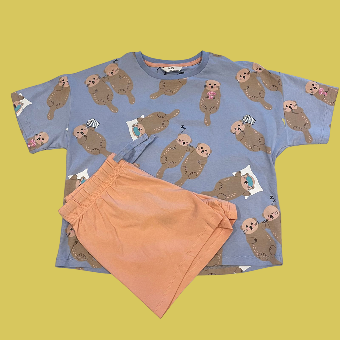 PIJAMA INFANTIL TSHIRT/SHORT M&S